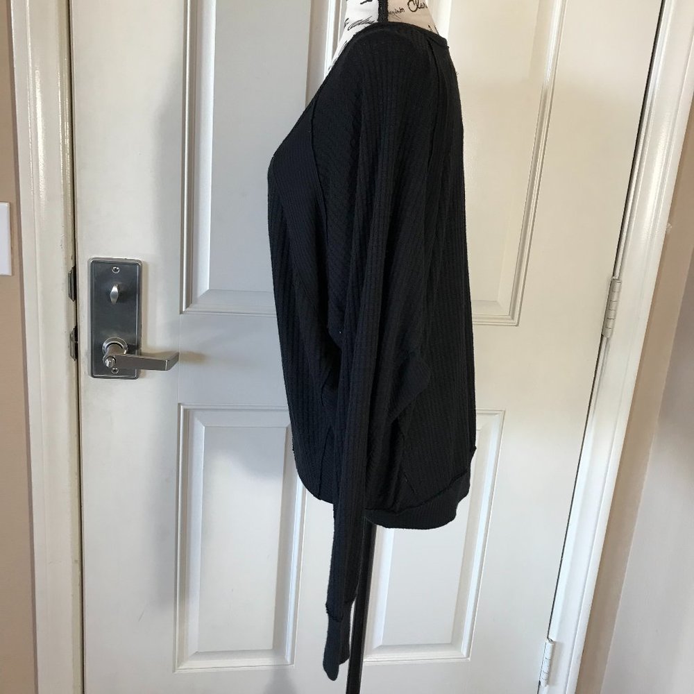 NWT Free People Santa Clara Thermal Top Black - Picture 5 of 6